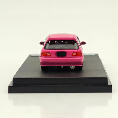 Street Weapon SW 1:64 EG6 Hatchback Sports Model Pink JDM Classic Diecast Metal Car Limited Edition