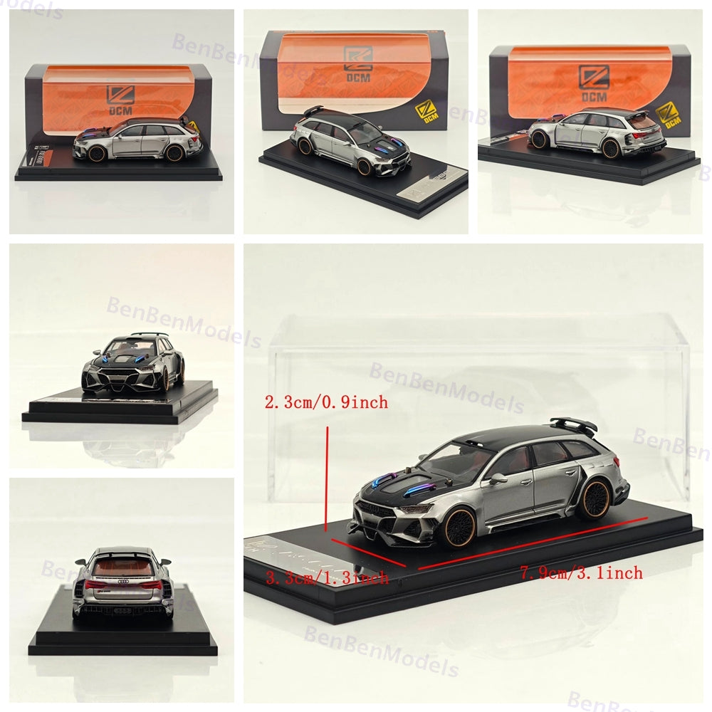 DCM 1:64 RS6 2NCS Wagon Widebody Kit Sports Model Diecast Metal Car