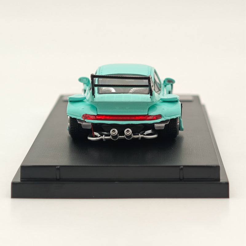 1:64 SW Green Luminous RWB 993 Tomianki Racing Sports Classic Model Diecast