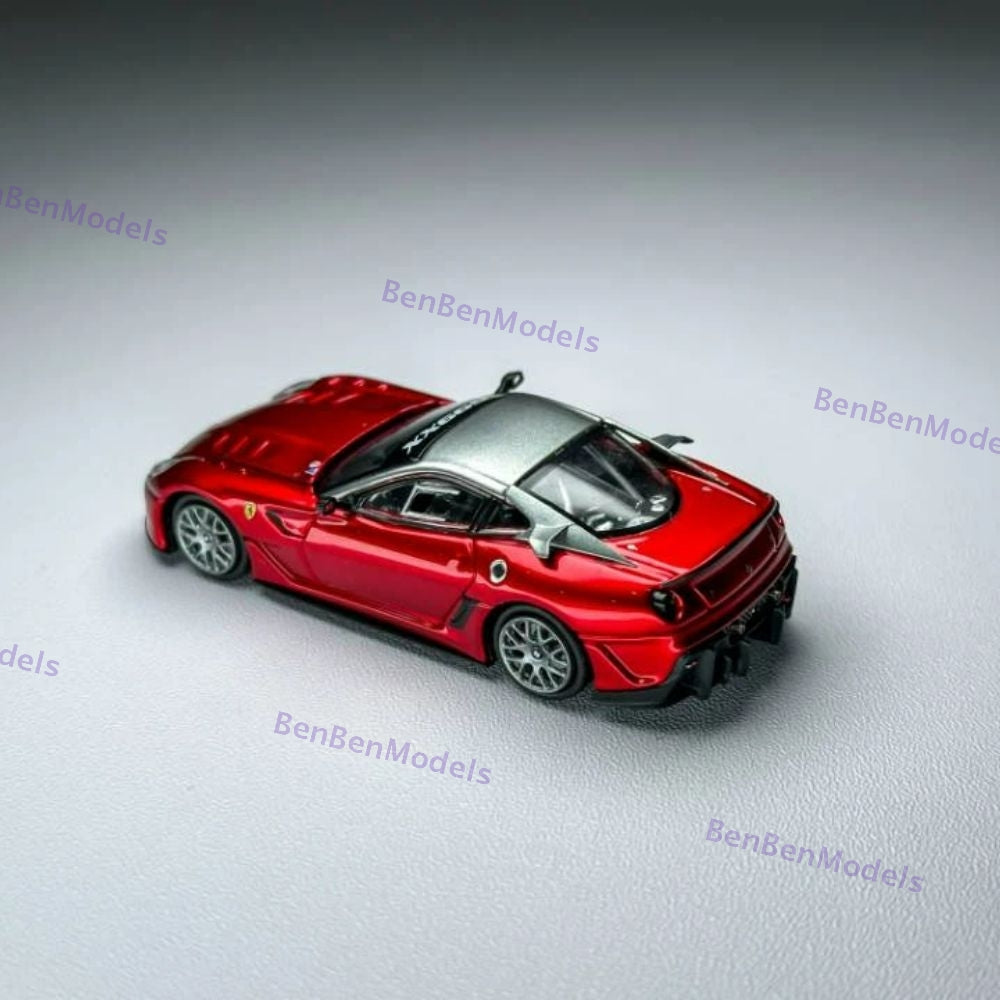 RM 1:64 Ferrari 599XX Racing Sports Model Diecast Car Model with Openable Hood