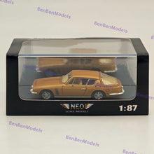 1/87 NEO SCALE MODELS Jensen Interceptor III Voiture en résine Collection limitée Marron 