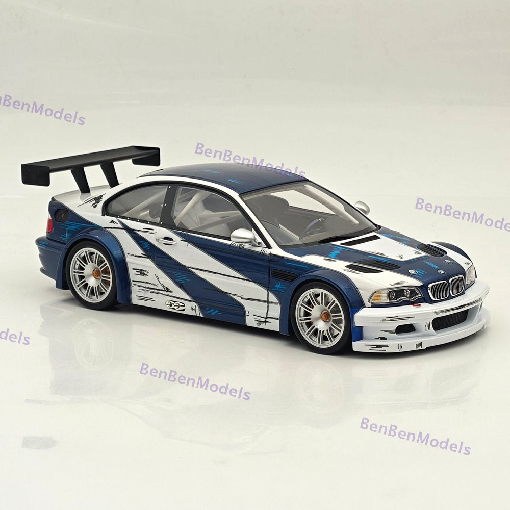 Pre-sale SW 1:18 BMW M3 GTR E46 Need For Speed Limited Edition Resin Model Car Collectible Gifts
