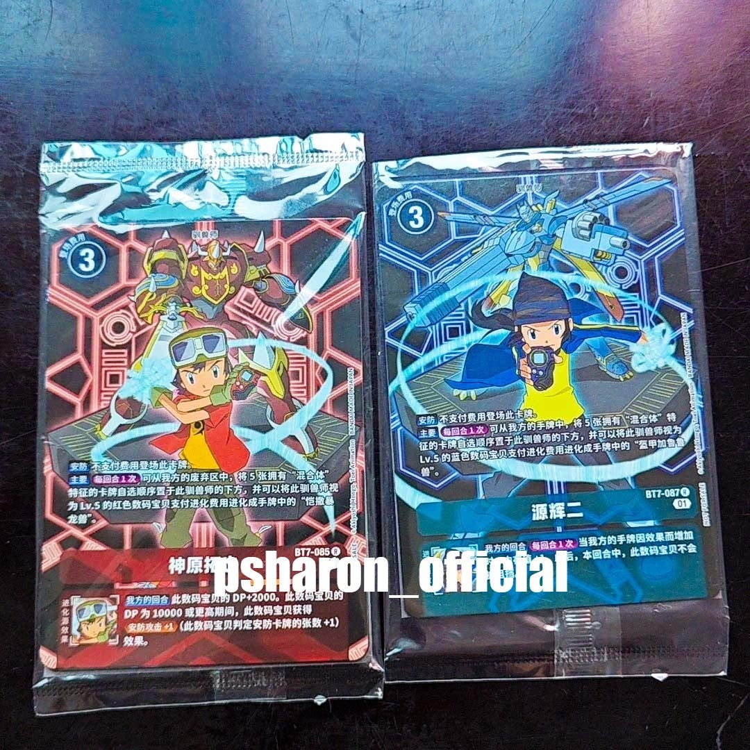 Digimon Card Game Chinese 2 Card Kanbara Takuya & Minamoto Kouji Promo BT7-085