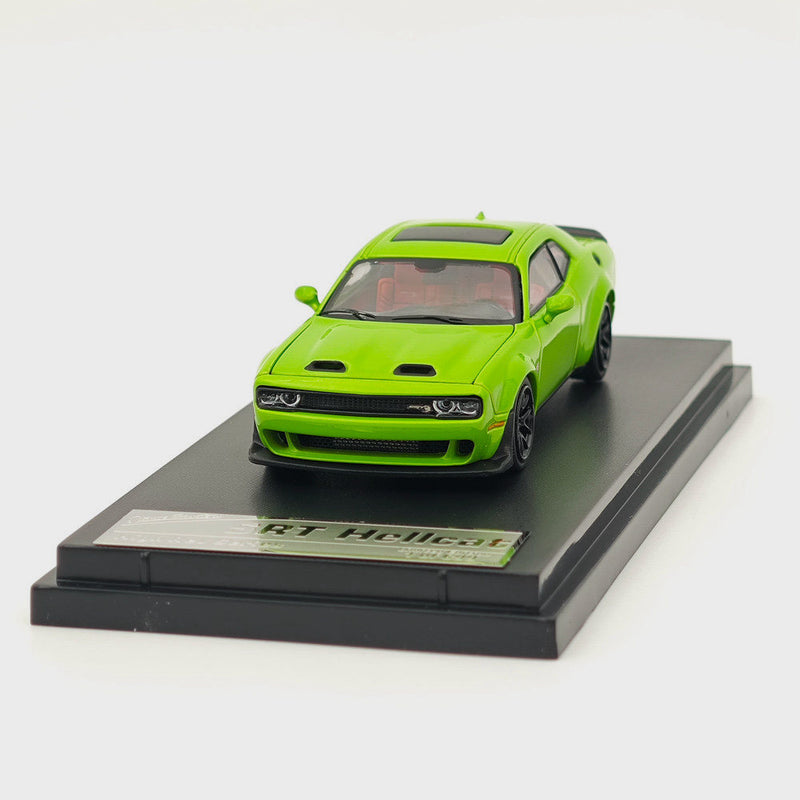 Stance Hunters 1/64 Dodge SRT Hellcat Green Diecast Models Car Collection