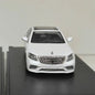MJ 1:64 Mercedes Benz S65 AMG W222 Diecast Toys Car Models Collection Gifts Limited Edition White/Silver