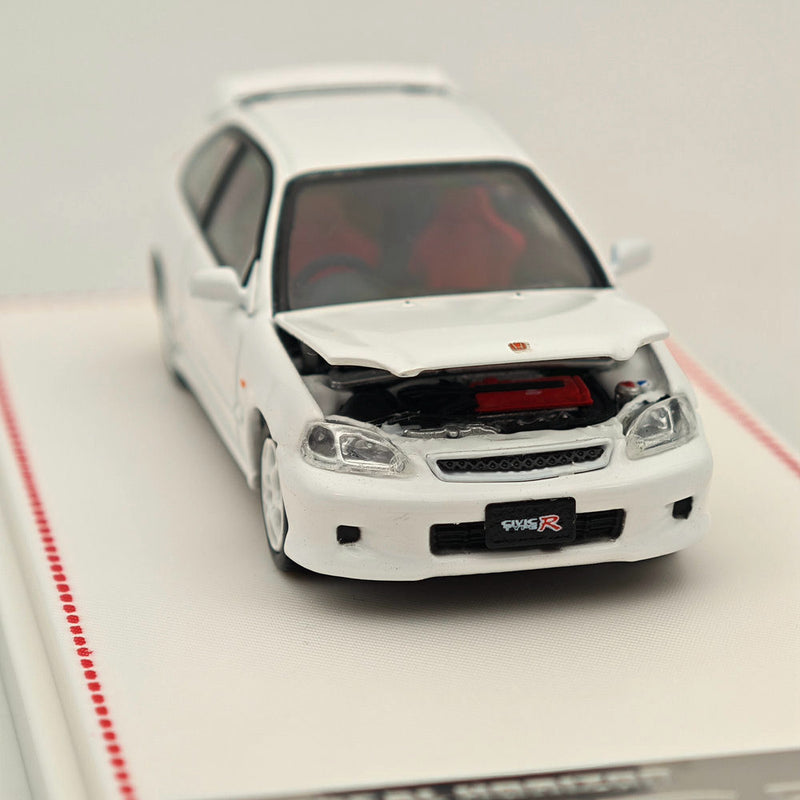 1/64 FH Honda Civic Type R EK9 White Diecast Models Car Limited Collection