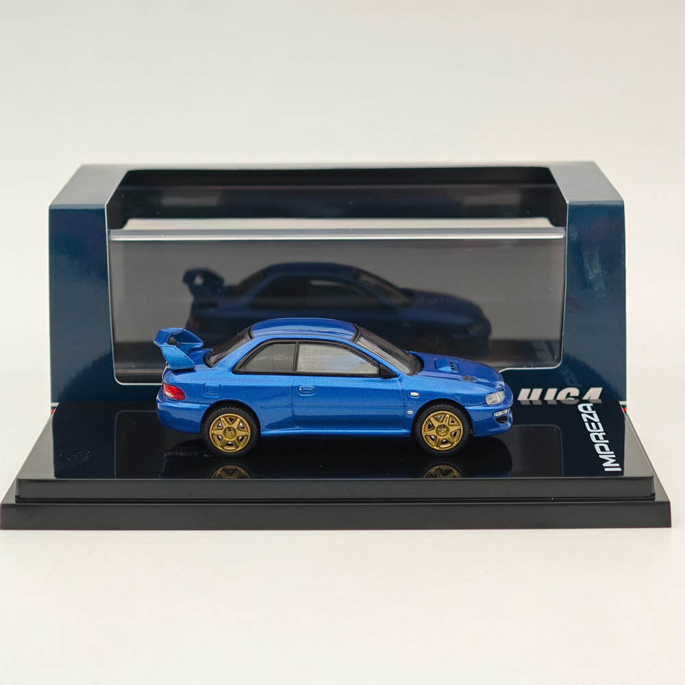 Hobby Japan 1:64 Impreza 22B STi GC8 Rally Custom HJ644041BBL Blue Alloy model