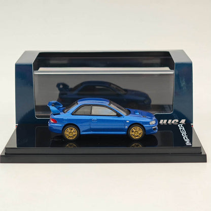 Hobby Japan 1:64 Impreza 22B STi GC8 Rally Custom HJ644041BBL Blue Alloy model