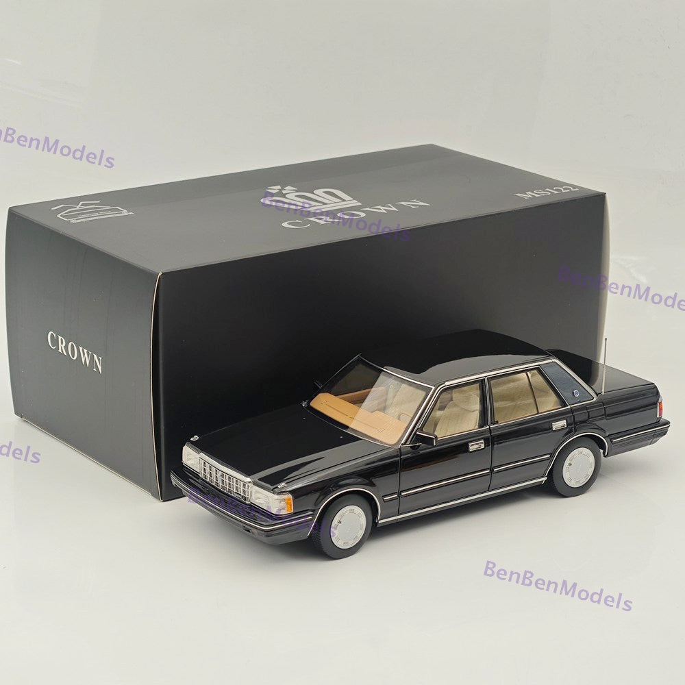 1/18 Toyota Crown Seventh Generation MS122 Black / Mi Interior Diecast Model