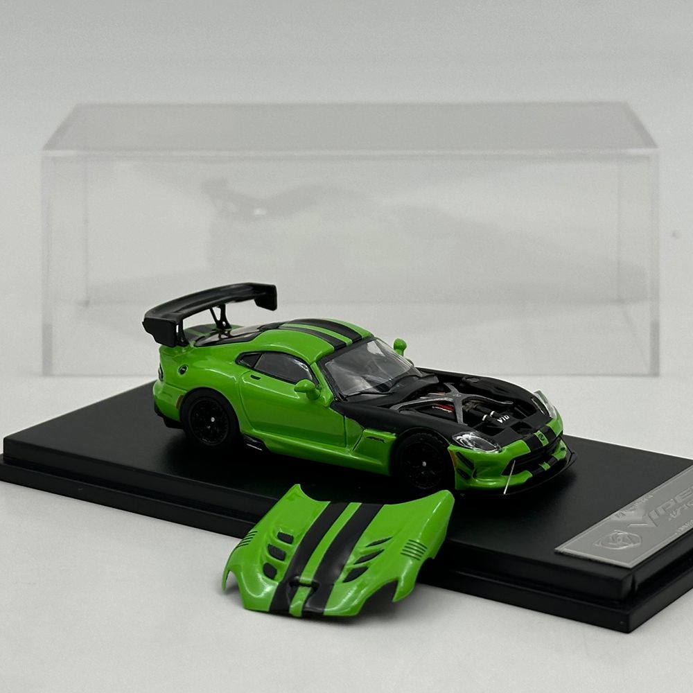Hone Model 1/64 Viper MK3 ACR Magnetic Hood Racing Sports Diecast Model Car