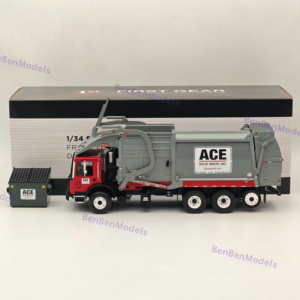 1/34 FIRST Mack TerraPro Front End Load Refuse with CNG Tailgate 10-4230 Gray