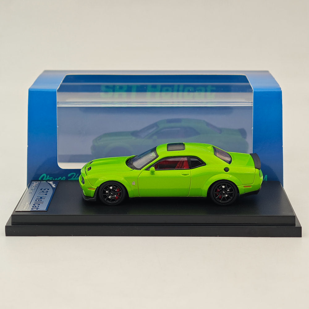 Stance Hunters 1/64 Dodge SRT Hellcat Green Diecast Models Car Collection