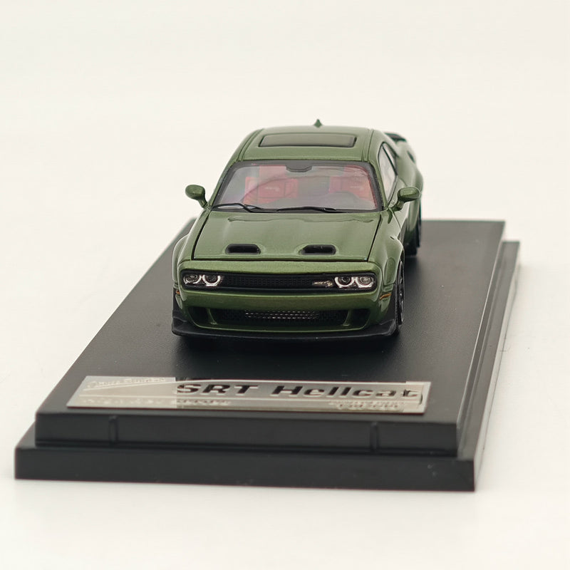 1:64 SH Dodge SRT Hellcat Muscle Sports Green Diecast Model Car Collection