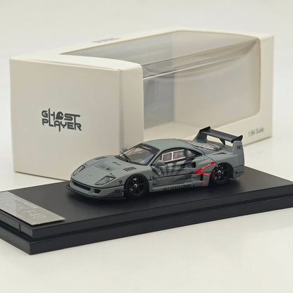 1/64 Ghost Player F40 LBWK Battle Grey Widebody Modified Alloy Model Car Limited Collection