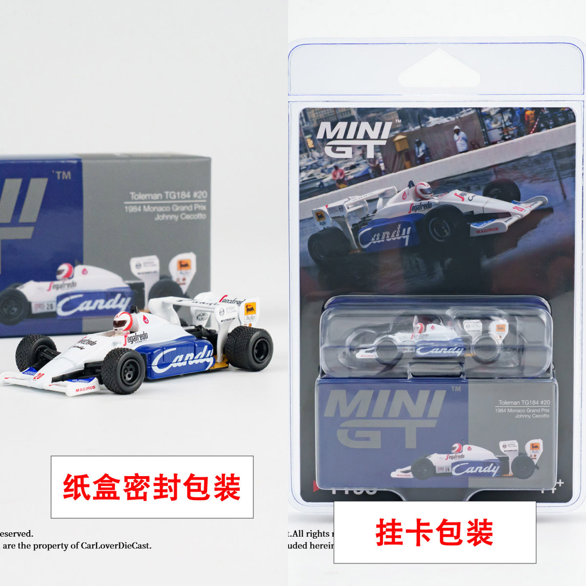 Elton Serena MCLUNE MP4 99t TG184 Minigt 1:64 F1 Racing Model