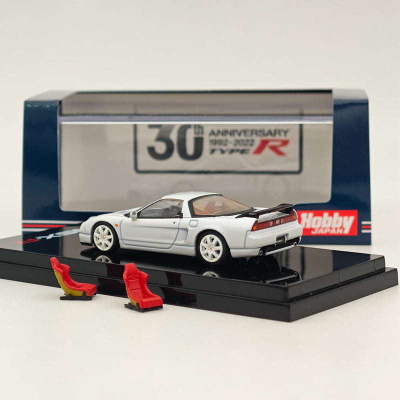 1:64 Hobby Japan Honda NSX-R (NA2) with Genuine Seats Display Models Car White Diecast Models Car Limited Collection