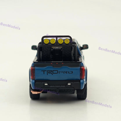 1/64 GCD Tundra TRD Pro Pickup Truck Blue Diecast Metal Car Limited