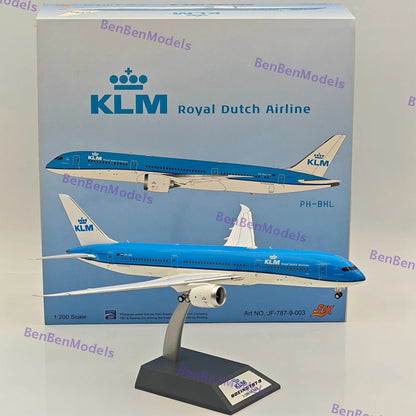 KLM ROYAL DUTCH AIRLINES BOEING 787-9 PH-BHA JF-787-9-003 Diecast Models 1/200
