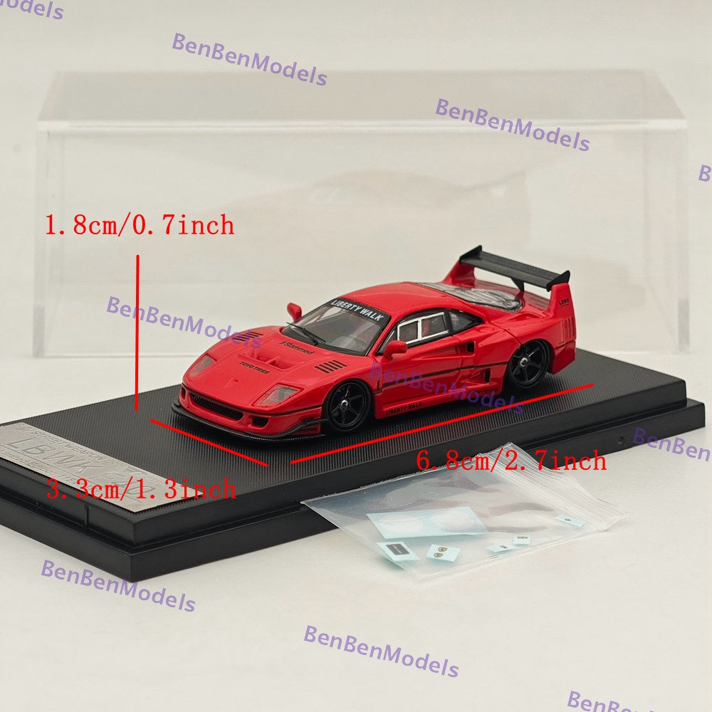 ■1/64【LBWK F40 STREET　WARRIOR】RED➕WHITE SW 1:64 LBWK F40 Red White Diecast Model Car - AliExpress