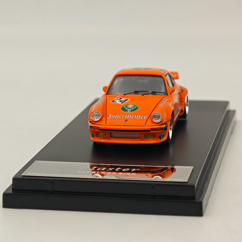 Master 1:64 Porsche 930 911 Turbo Black Bird Gulf Diecast Toys Modèles de voitures Collection Cadeaux Édition limitée 