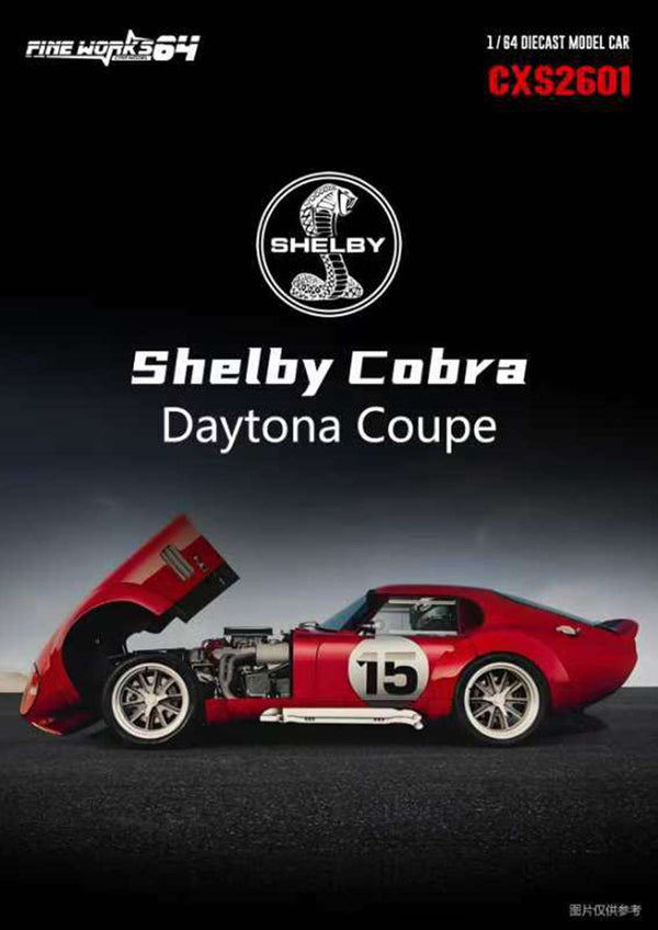 Pre-sale Fine Works 1:64 Shelby Cobra Daytona Coupe Miniature Hobby Diecast Toys Car Models Collection Gifts