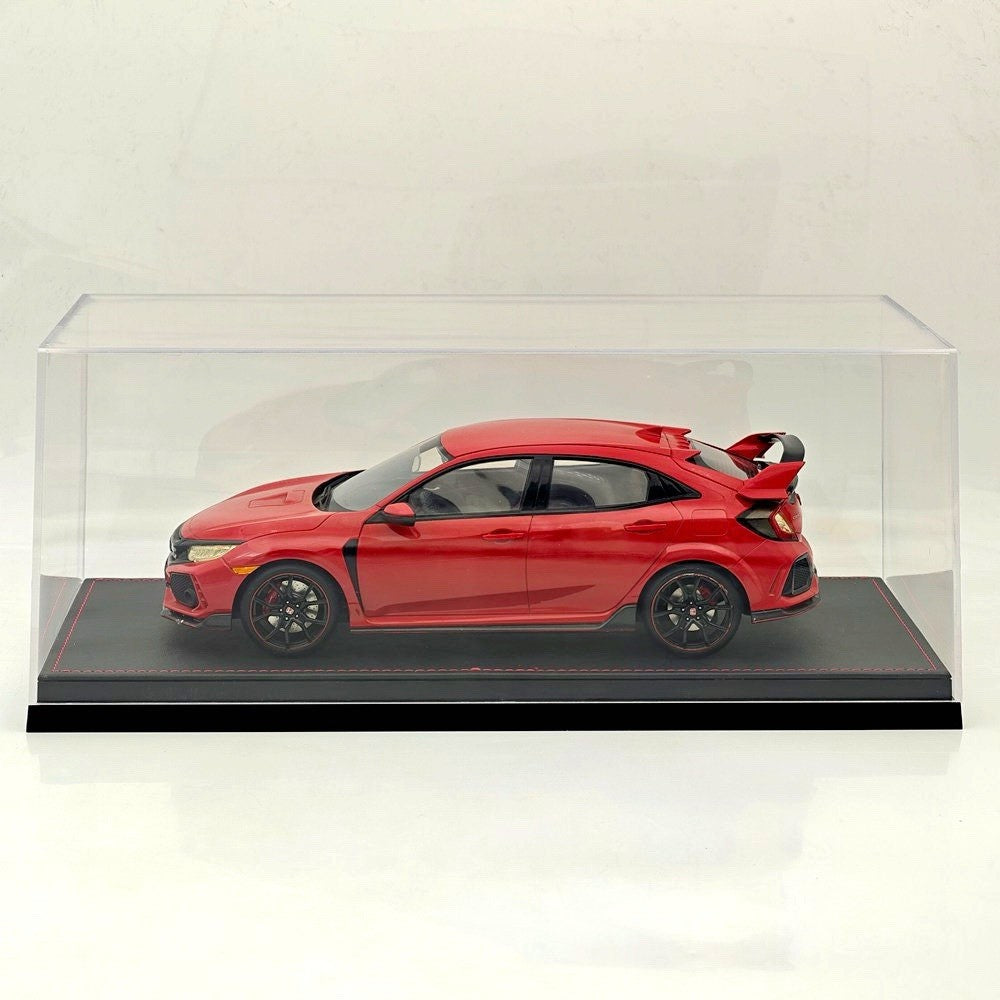 1:18 Acrylic Display Case with Leather Base Dustproof Transparent Model Car Box