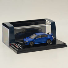 Hobby Japan 1/64 Mitsubishi Lancer Evolution X Final Edition w/Engine Display Model Lightning Blue Mica HJ642053ABL Diecast Model Car Limited Collection