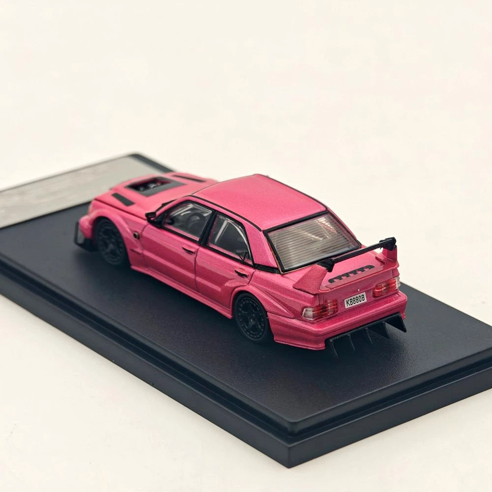 Rhino Model RM 1:64 W201 190E Modified Open Hood Diecast Model Car Limited Collection