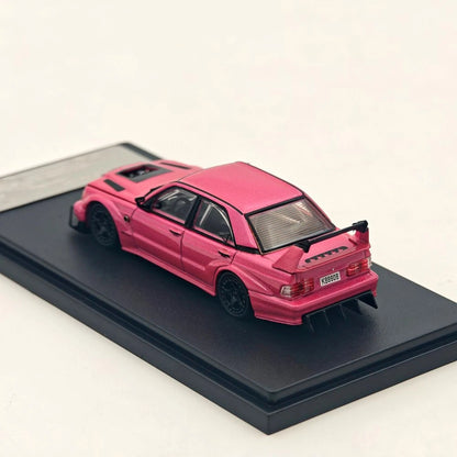 Rhino Model RM 1:64 W201 190E Modified Open Hood Diecast Model Car Limited Collection