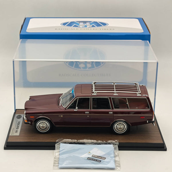 RAM Collectibles 1/18 VOLVO 165 STATION WAGON DARK RED RM-0005 Resin Model Car Limited Collection