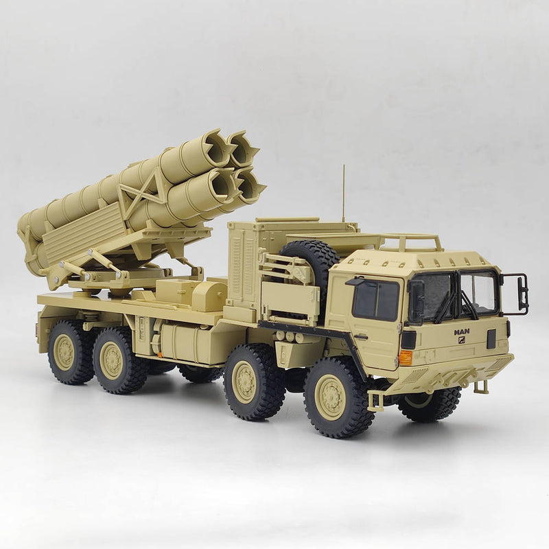 1/32 MAN SX-extreme Mobility Truck Rocket launcher Diecast Model Toy Gift Yellow