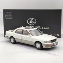1/18 Toyota Lexus LS400 First Generation White Diecast Model Car Collection Open