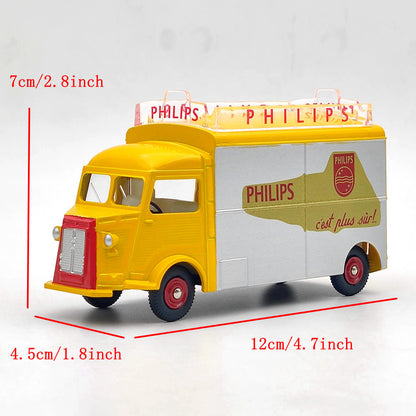 1:43 Atlas DINKY TOYS 587 Camionnette CITROEN 1200K PHILIPS Modèles moulés sous pression Collection Auto Jouets Cadeau