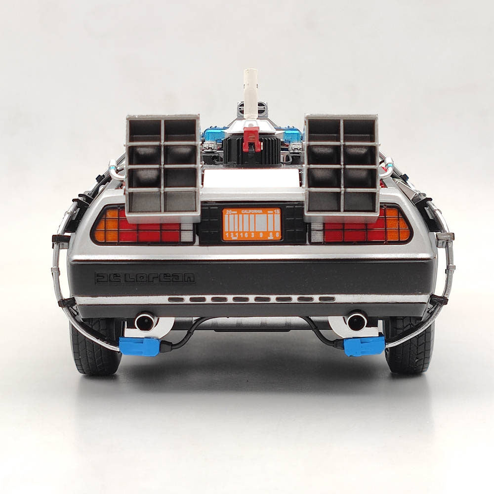 Hot Wheels 1/18 Elite Back To The Future Time Machine BCJ97 Diecast Model Car Collection Auto Gift