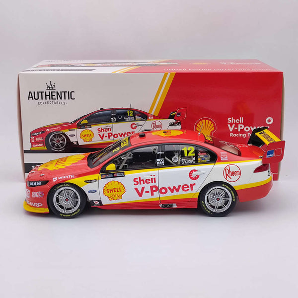 1/18 Authentic Shell V-Power Racing Team #12 Ford FGX Falcon Supercar - 2017 Diecast Models Car Limited Collection Toys Gift