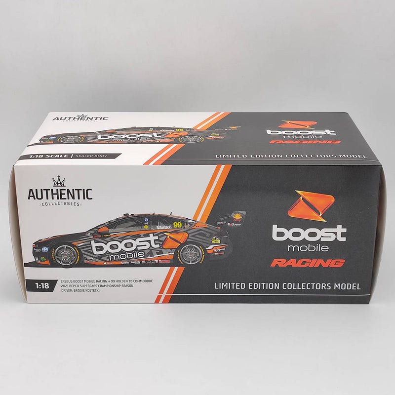 1/18 Authentic Erebus Boost Mobile Racing #99  ZB Commodore - 2021 Resin #ACR18H21B Resin Models Car Limited Collection