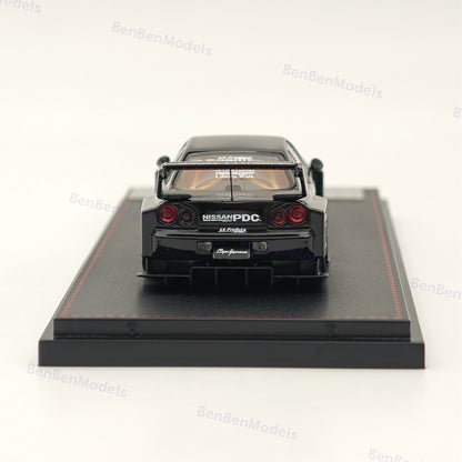 1/64 SW NISSAN GT-R LBWK ER34 #5 Black Diecast Model Car Miniature Collection