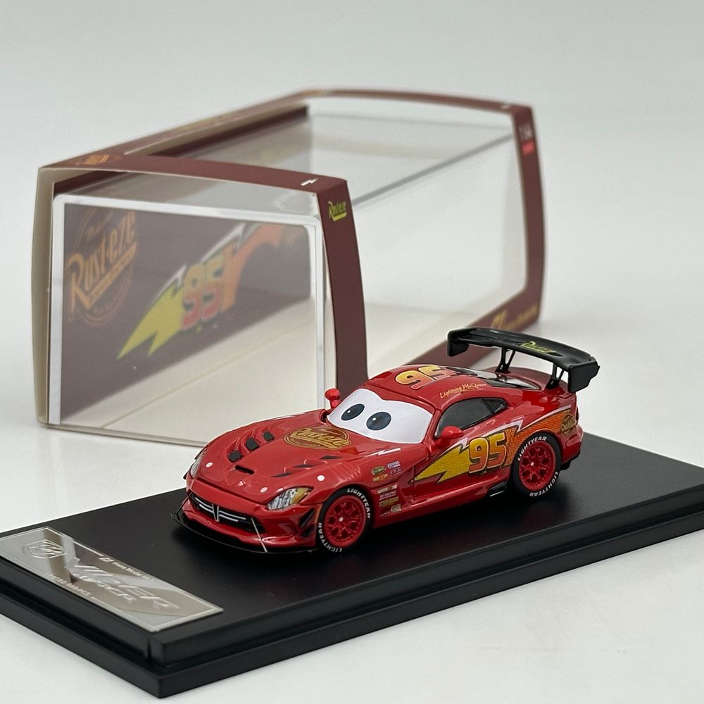 Hone Model 1/64 Viper MK3 ACR Magnetic Hood Racing Sports Diecast Model Car
