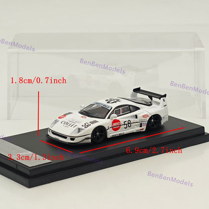 1/64 Ghost Player LBWK F40 #58 White Racing Sports Model Diecast Metal Car