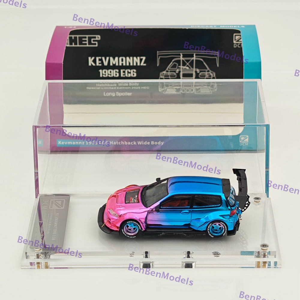 1:64 DCM Civic EG6 Kevmannz Wide Body Diecast Metal Car Limited Collection Gifts