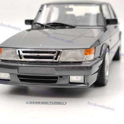 DNA Collectibles 1/18 Saab 900 Turbo T16 Airflow Grey DNA000113 Resin Model Car