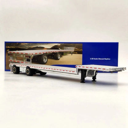 Weiss Brothers 1:50 drop deck Trailer Only WBR027-1700 Diecast Models Truck Aluminum/Black
