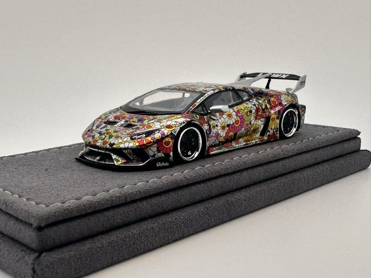 DAP 1:64 Lamborghini Supercar Voiture de course Livrée Roues portantes Modèle de voiture moulé sous pression Jouets Cadeau