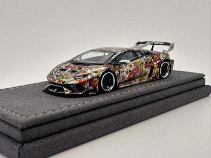 DAP 1:64 Lamborghini Supercar Voiture de course Livrée Roues portantes Modèle de voiture moulé sous pression Jouets Cadeau