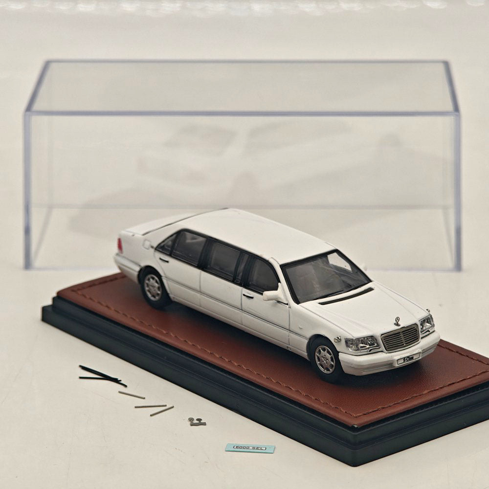 WTX 1 64 W140 S600 Stretch Limousine Black Diecast Model Collectible Display Car