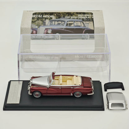 Mortal 1:64 Mercedes Benz 300D Convertible Retro Alloy Car Model Collection Diecast Toys Car Miniature Hobby Gifts