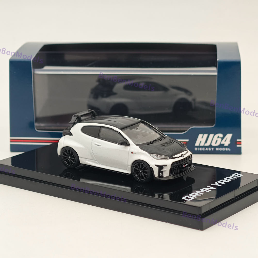 Hobby Japan 1:64 Toyota GRMN YARIS Circuit Package White HJ643024CPW Diecast