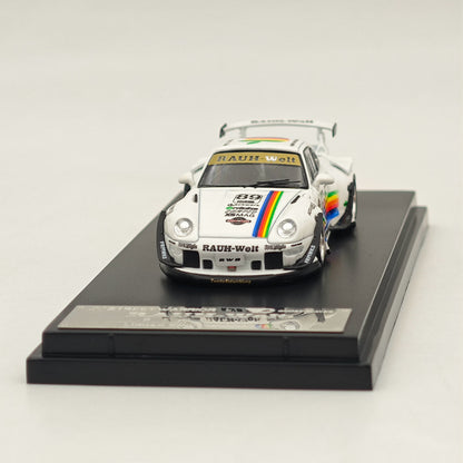 1:64 SW White 911 RWB 993 Apple #89 Racing Sports Model Diecast Metal Car In Stock - US