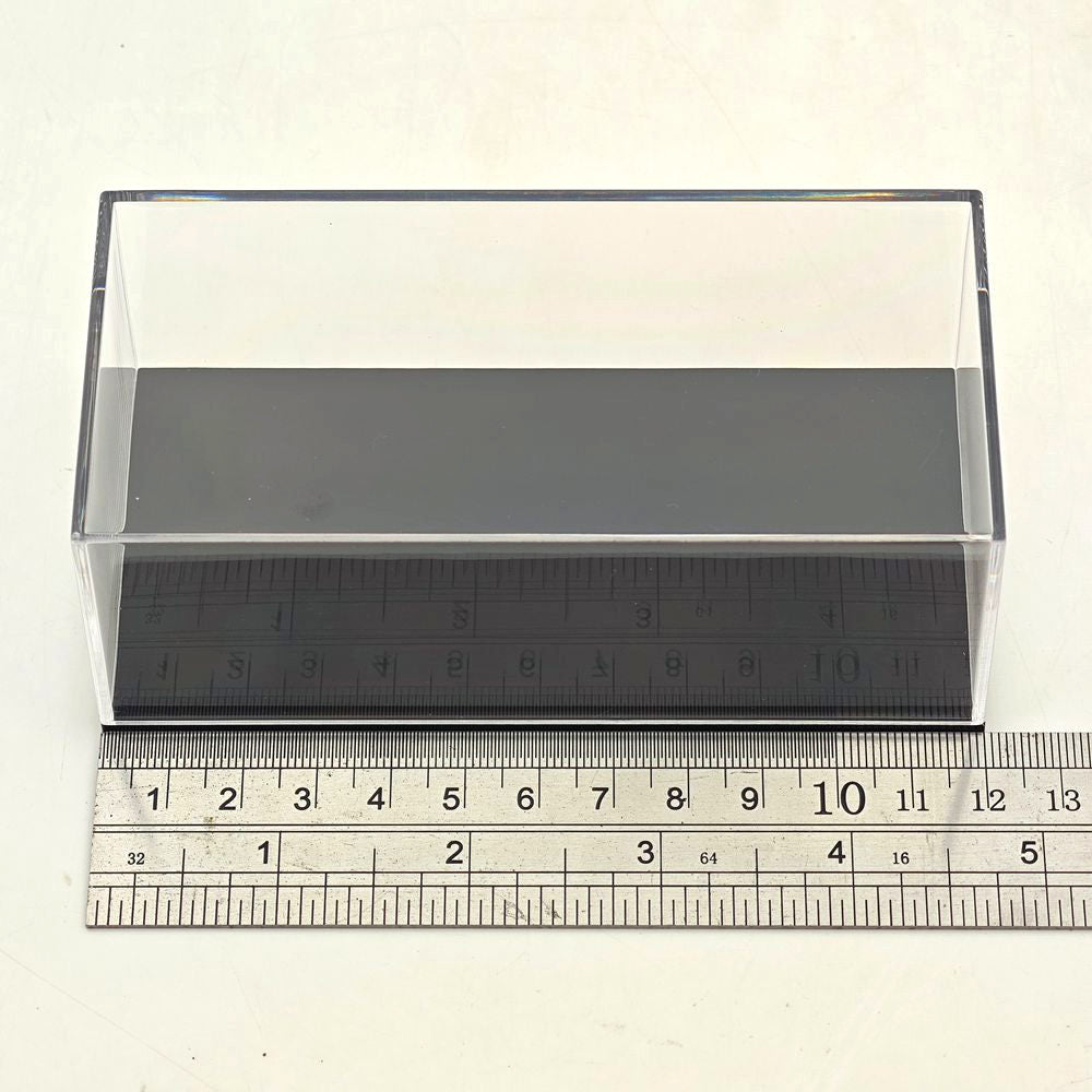 1:64 Scale Diecast Car Acrylic Display Case Dustproof Clear for Mini GT/XCartoys/Mortal/GCD Cars, 4.72"x2.28"x1.77", Red/Black/White
