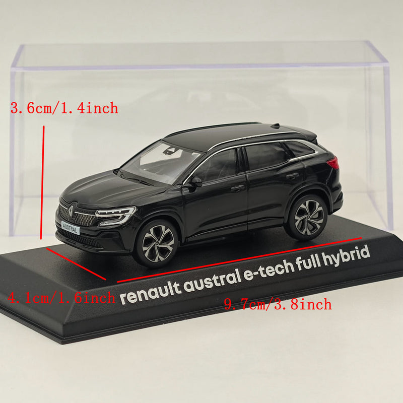 1/43 Norev Renault Austral E-tech Full Hybrid Diecast Model Cars Limited Black